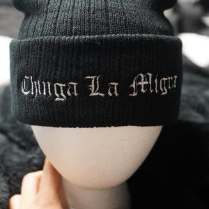 Embroidered Beanie Chinga La Migra
